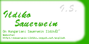 ildiko sauerwein business card